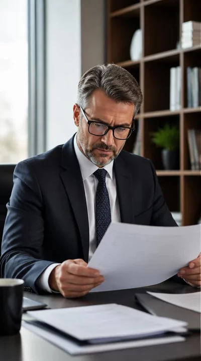 Person reading a legal document on campaign finance, demonstrating research and compliance