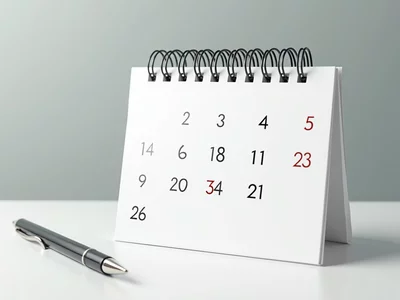 Calendar with highlighted important dates, possibly election or filing deadlines