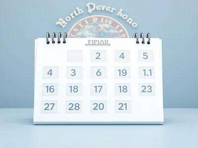 Calendar with marked deadlines and North Dakota flag